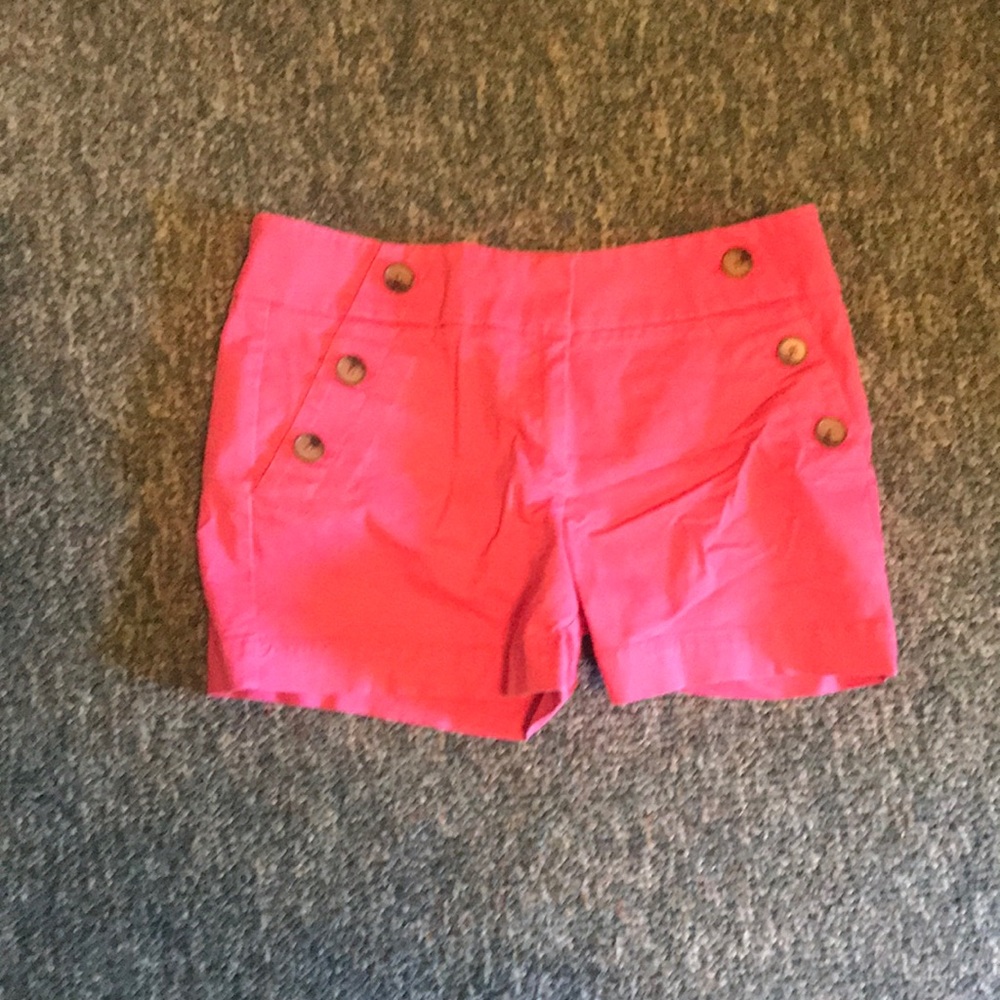 LOFT pink shorts with buttons